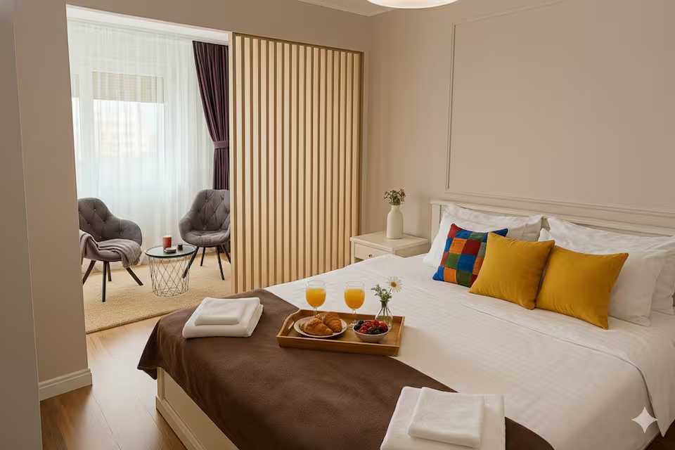 Apartament Mid Velvet – Parcare privată – Check-in independent